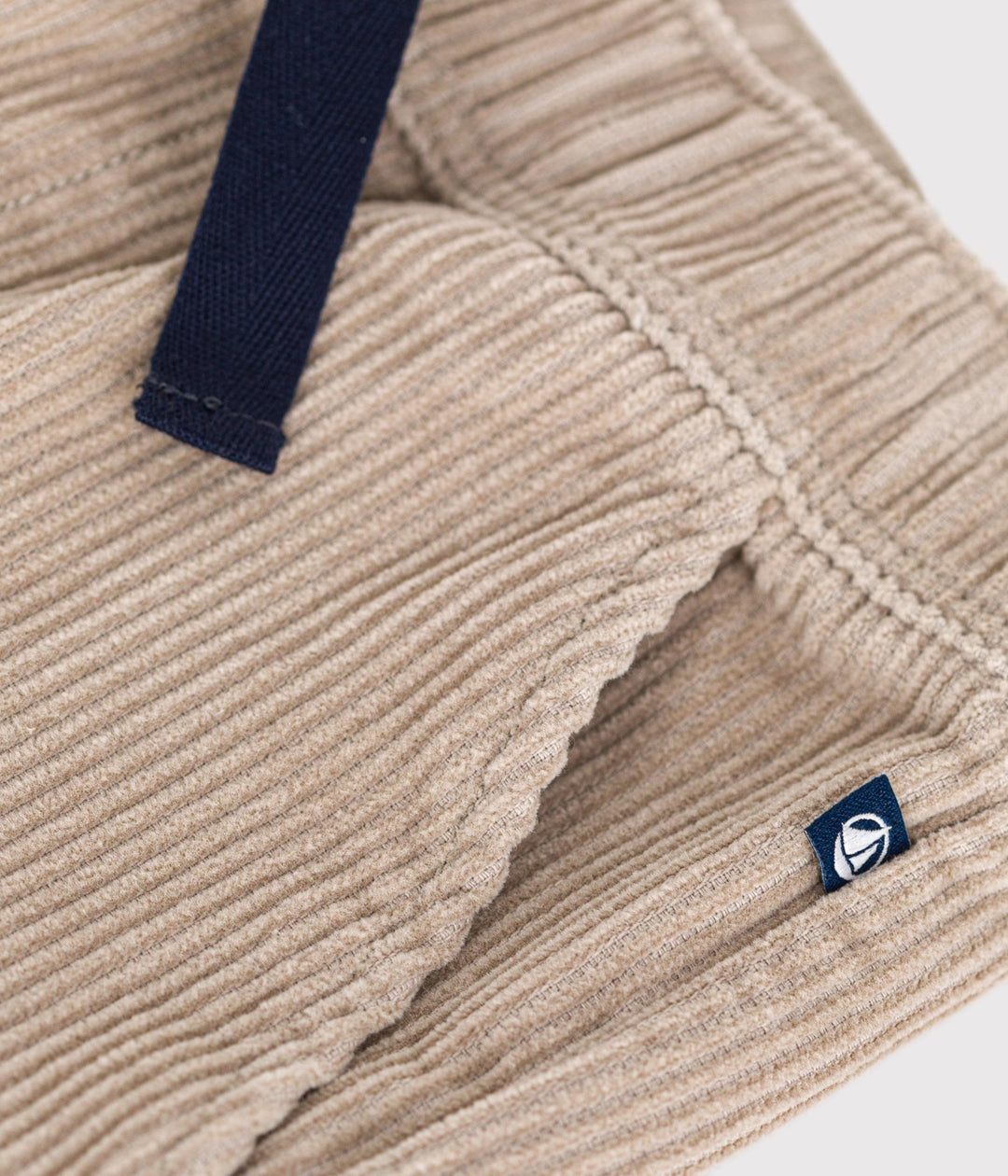 Pantaloni dritti in velluto beige A0BAR 02 PETIT BATEAU 