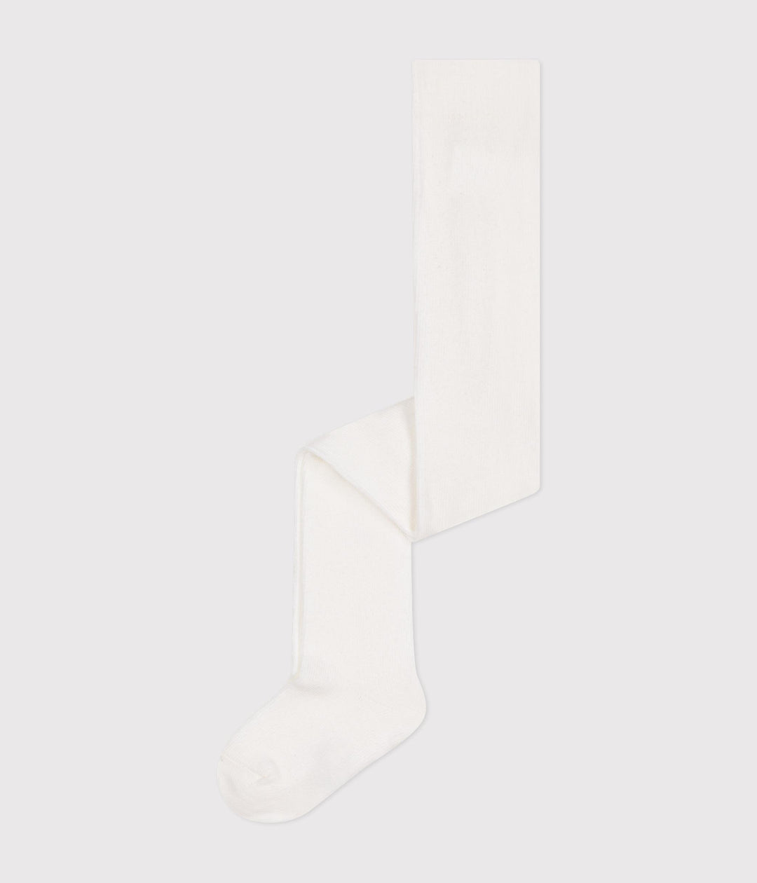 Collant bianco a tinta unita in jersey di cotone A0B7M 01 PETIT BATEAU 