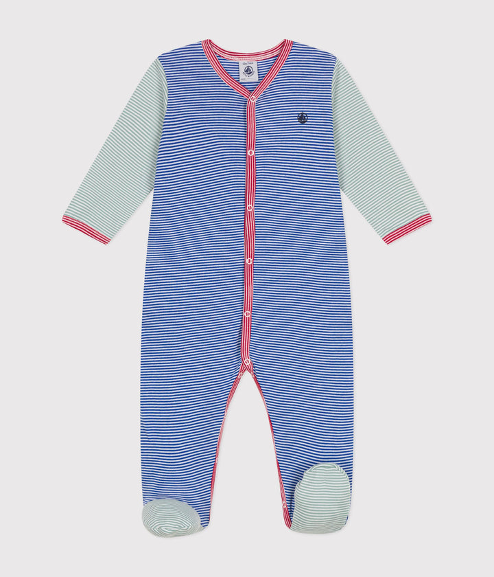 Tutina con piedi millerighe per bebè A0ASV 05 PETIT BATEAU 