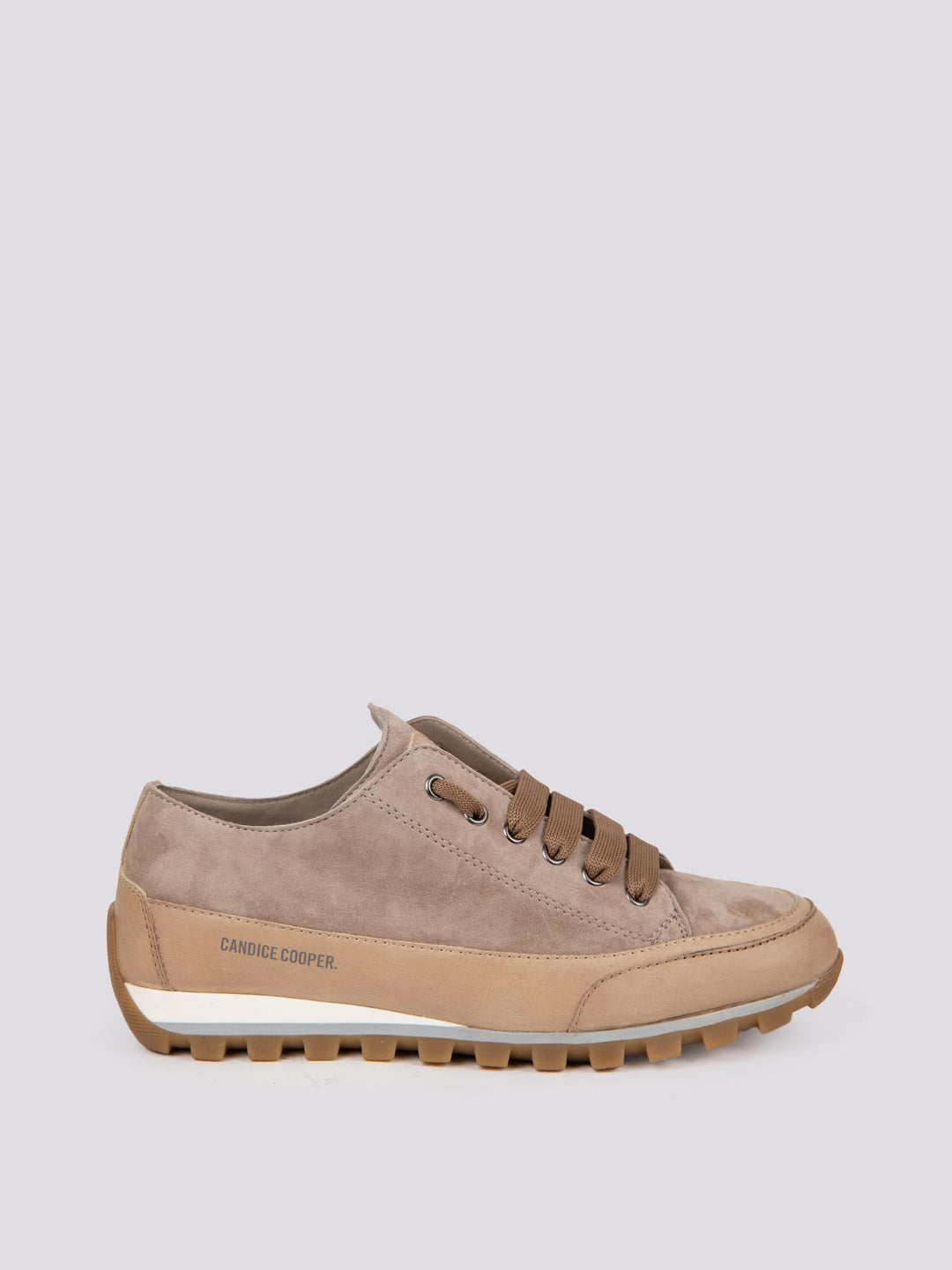 SNEAKER JANIS CHIC in camoscio TORTORA 2017965 021E54 CANDICE COOPER 