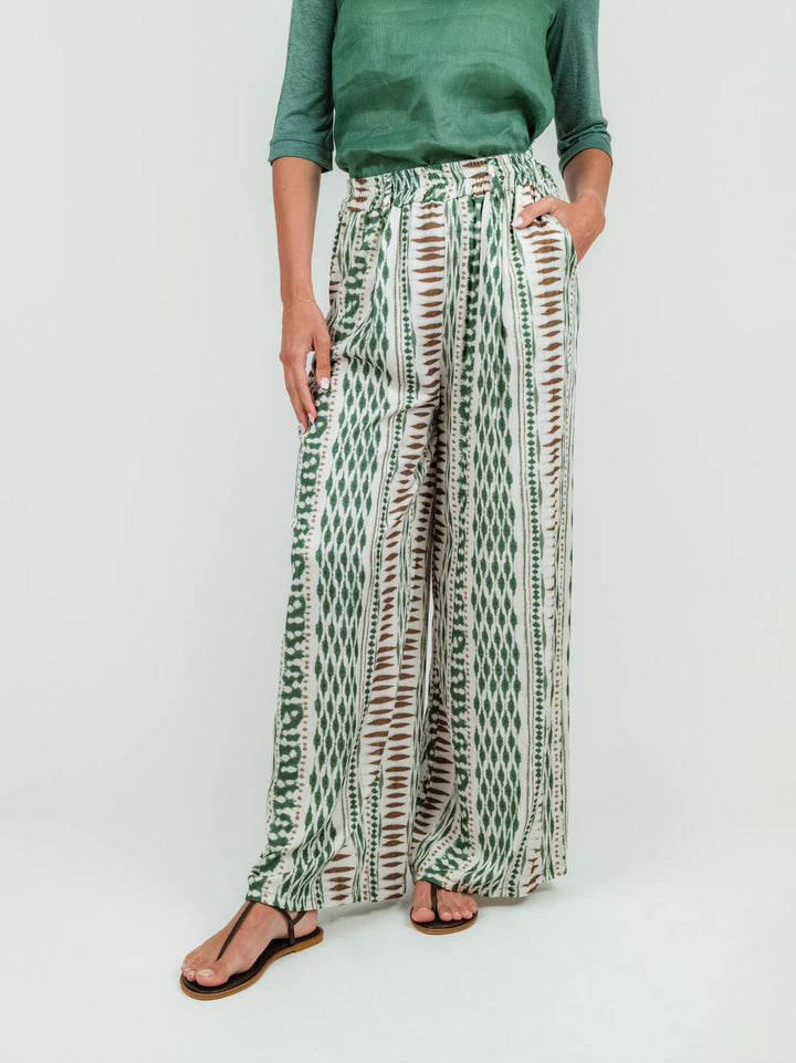 BLUSA IN LINO VERDE