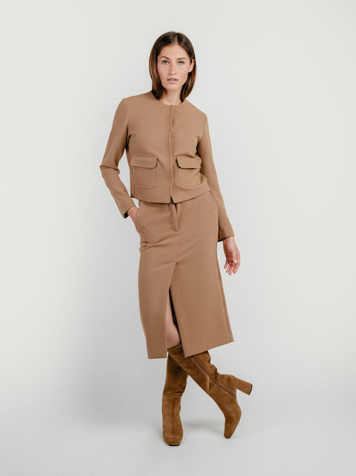 GONNA LONGUETTE CAMMELLO 3565 B 0718 ANDREA MORANDO 