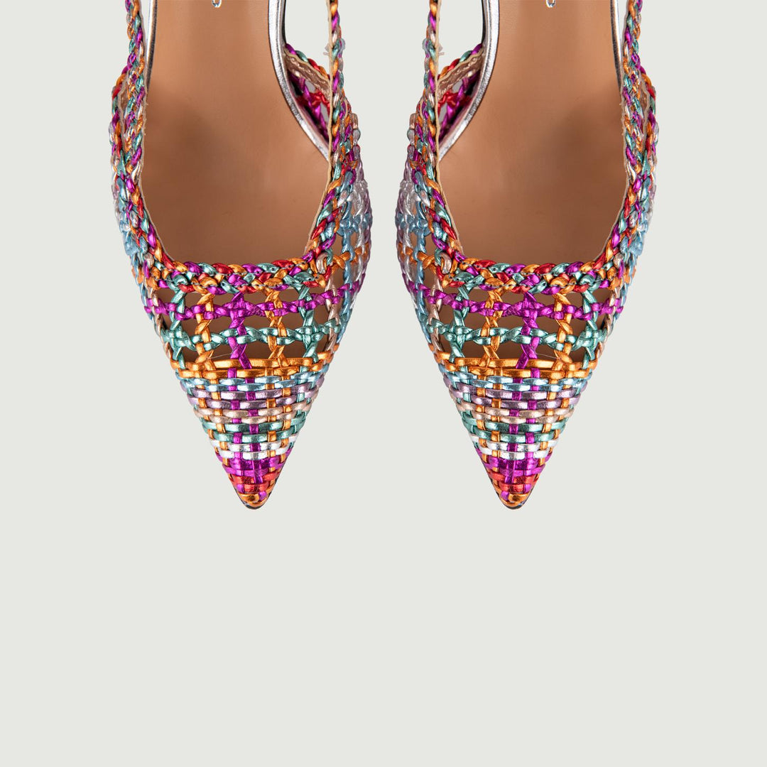 CHANEL SLING BACK CON INTRECCIO MULTICOLOR 5120 MULTICOLOR ANDREA MORANDO 