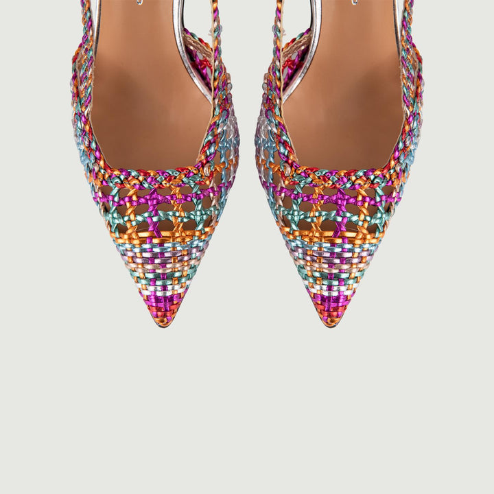 CHANEL SLING BACK CON INTRECCIO MULTICOLOR 5120 MULTICOLOR ANDREA MORANDO 