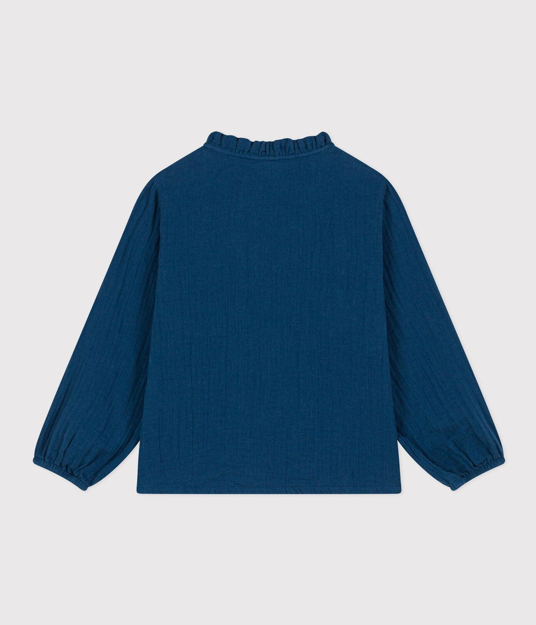 BLUSA IN GARZA DI COTONE BAMBINA A08H2 01 PETIT BATEAU 