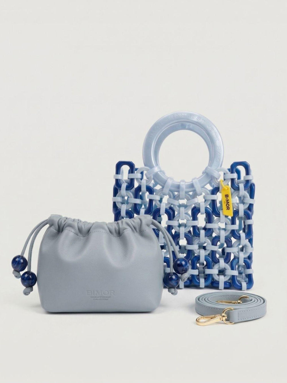 Borsa a mano Doll in resina sky pearl DOLL+BB BLU PERLA+AZZURRA BIMOR 