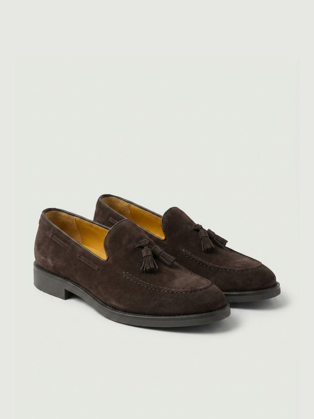 Mocassino tassel loafer in pelle scamosciata testa moro 1840 T.MORO ANDREA MORANDO 