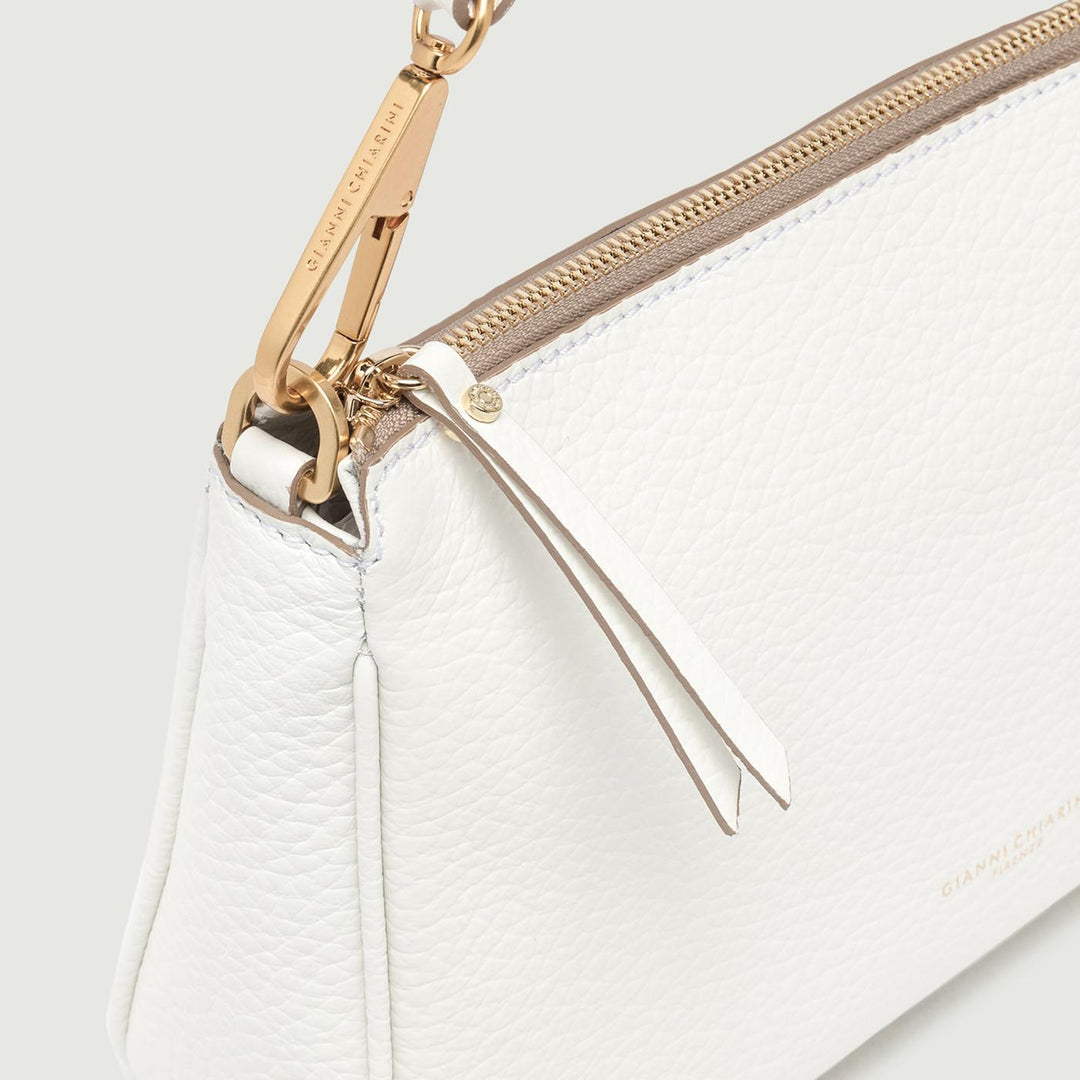 Borsa a spalla Brooke in pelle bianca BS 10911 TKL 008 GIANNI CHIARINI 