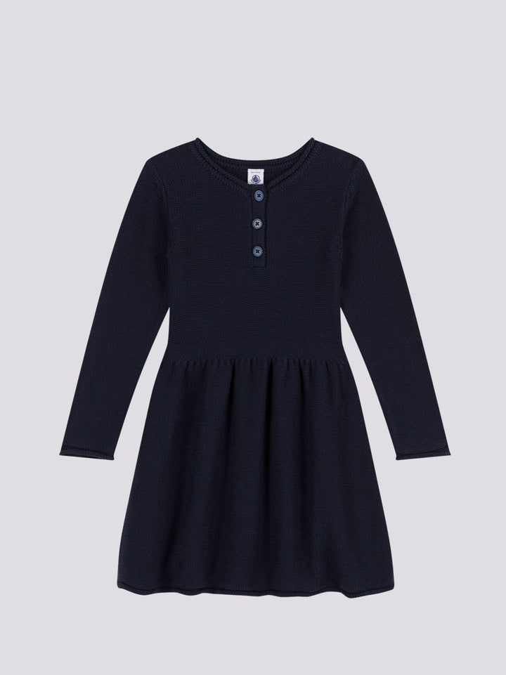 ABITO A MANICHE LUNGHE IN MAGLIA BAMBINA A082L 02 PETIT BATEAU 