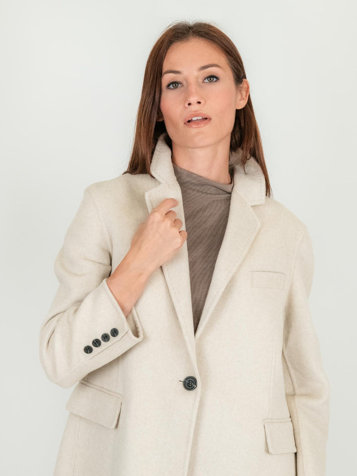 BLAZER MONOPETTO BEIGE KIM BEIGE ANDREA MORANDO 