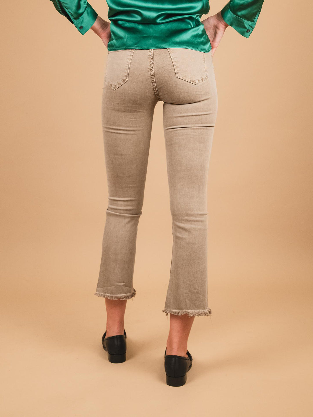 PANTALONE 5 TASCHE SFRANGIATO TORTORA 6826/26/ TORTORA ANDREA MORANDO 