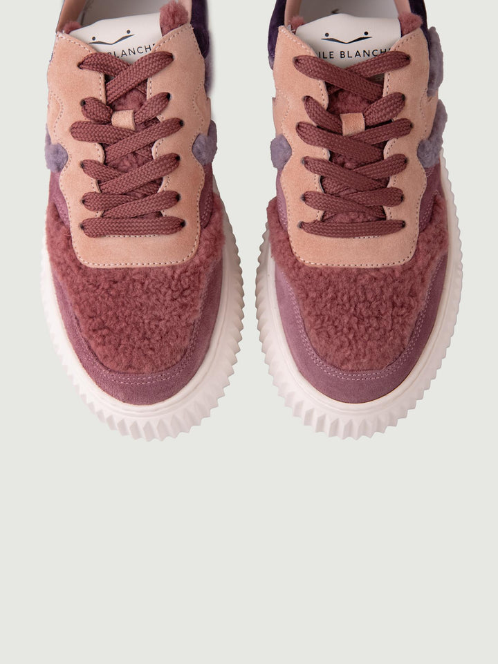 SNEAKER LAURA MONTONE ROSA ANTICO 2017528 16 VOILE BLANCHE 