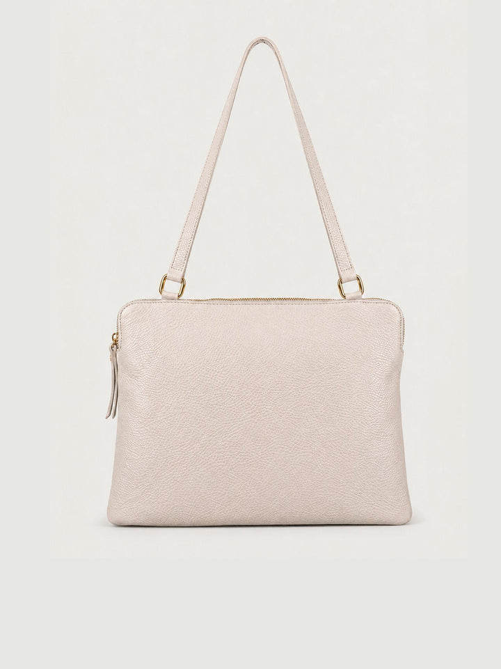 Borsa a spalla Luna in pelle martellata panna LUNA PANNA BIMOR 