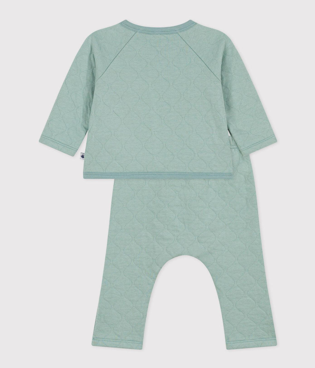 COMPLETO IN TUBIQUE TRAPUNTATO PER BEBÈ A085W 02 PETIT BATEAU 