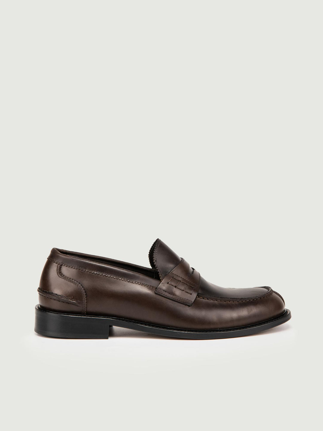 MOCASSINO PENNY IN PELLE TESTA MORO 1405 T.MORO SAXONE 