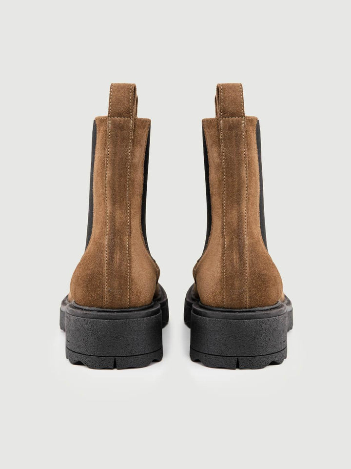 STIVALETTO BEATLES IN CAMOSCIO TAUPE 5208-13 TAUPE ANDREA MORANDO 