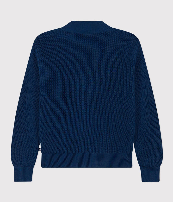 CARDIGAN A COSTA INGLESE IN COTONE DONNA A08A0 02 PETIT BATEAU 