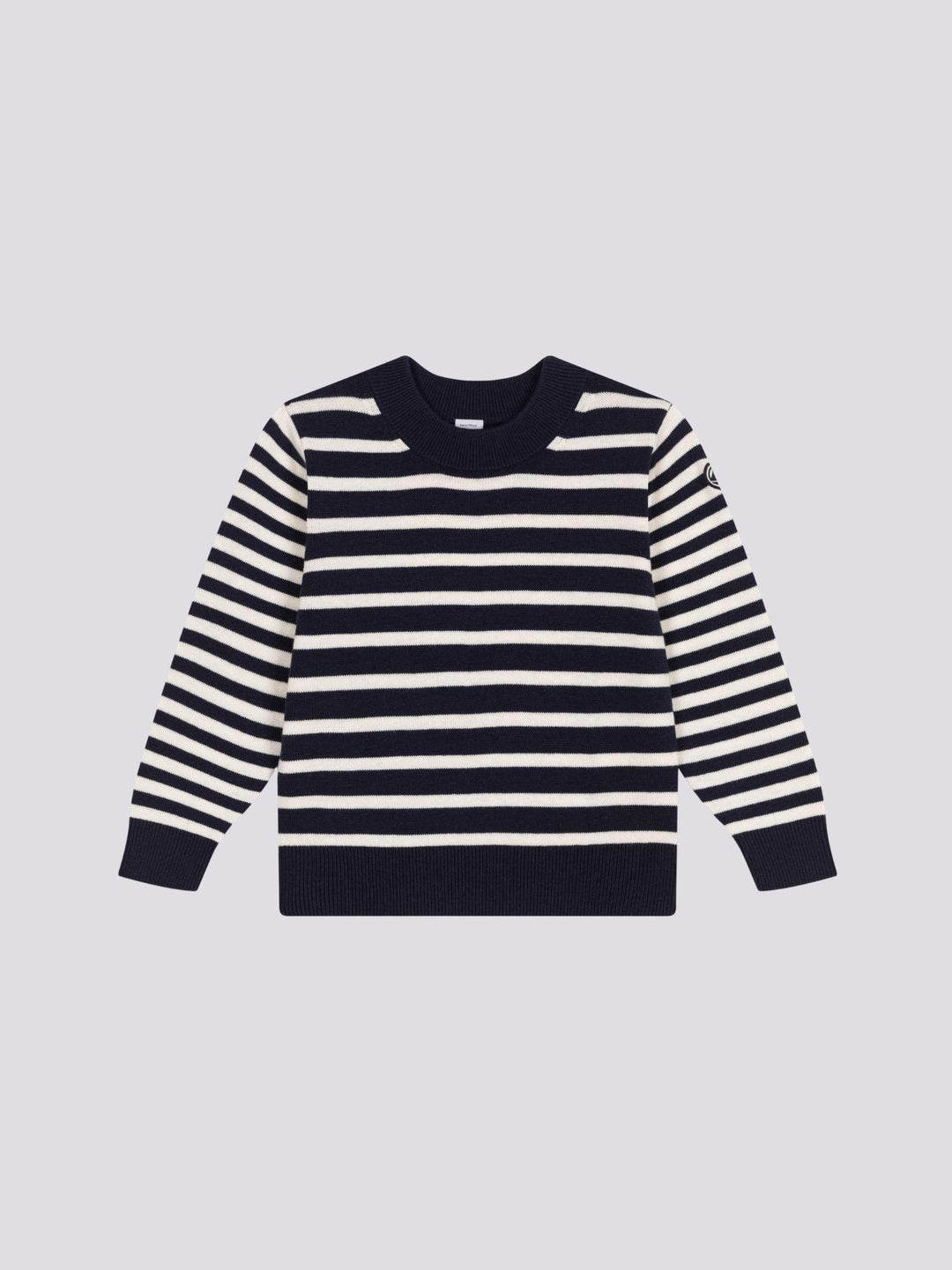 PULLOVER RIGATO IN LANA E COTONE BAMBINO A09KB 01 PETIT BATEAU 