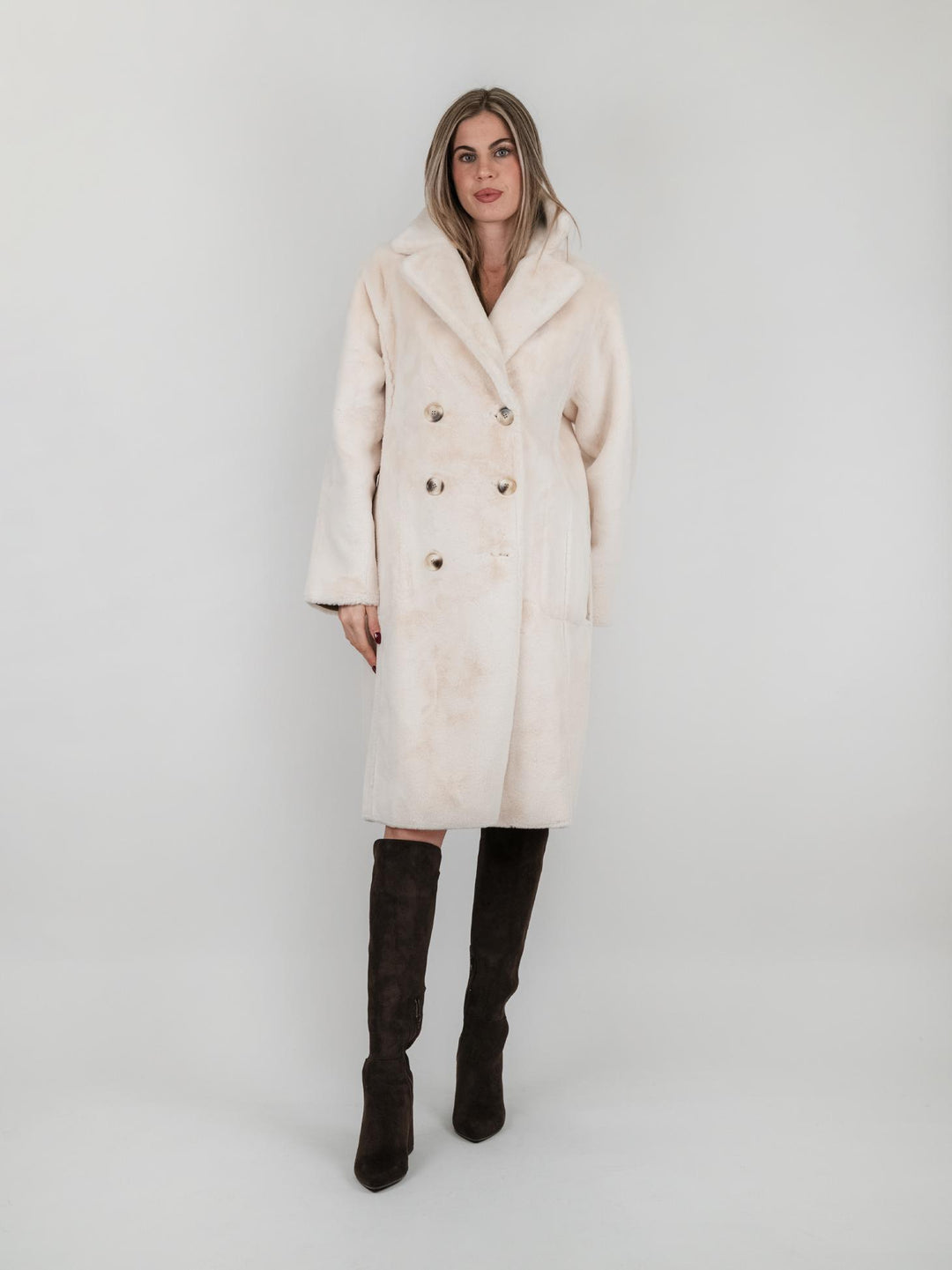 ECOMONTONE REVERSIBILE BEIGE E PANNA B345CAMO 03 ANDREA MORANDO 