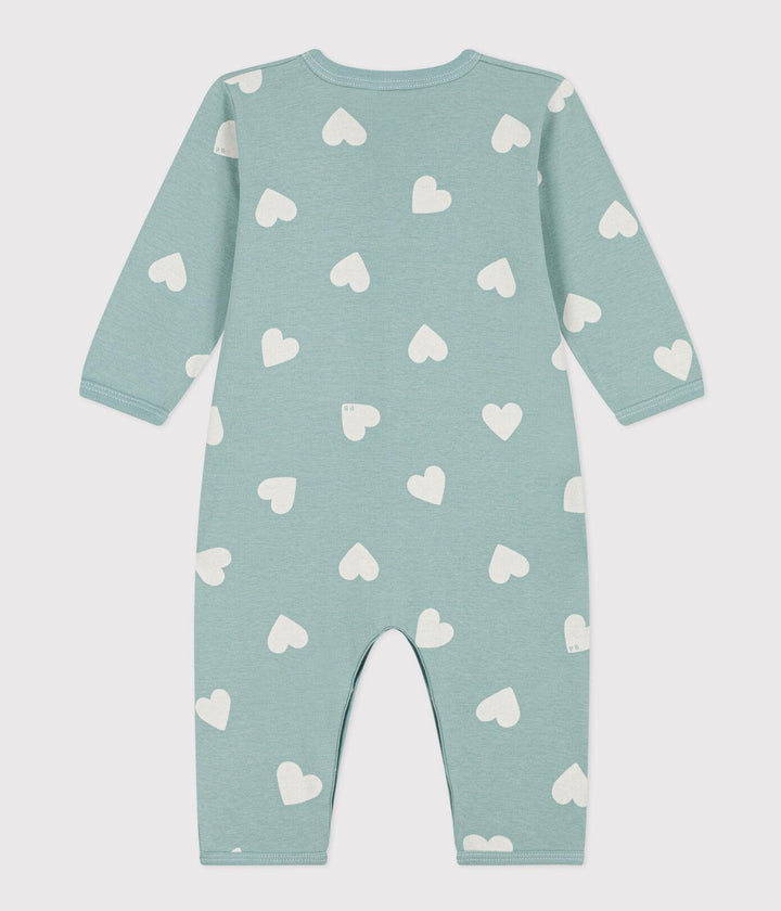 PIGIAMA BEBÈ SENZA PIEDI IN COTONE motivo cuori A085Q 01 PETIT BATEAU 