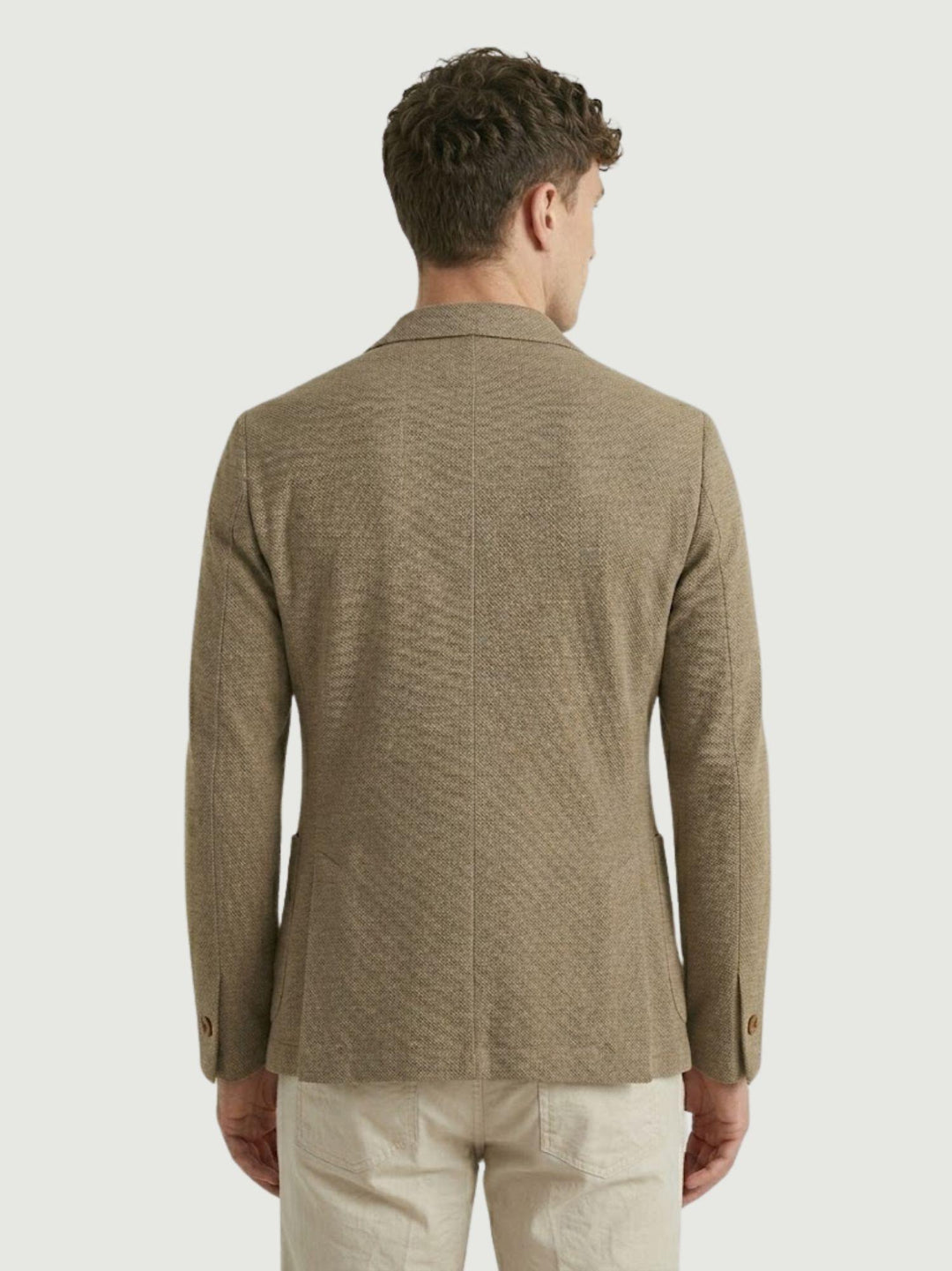 Blazer con microtrama tortora S1141 TORTORA ANDREA MORANDO 