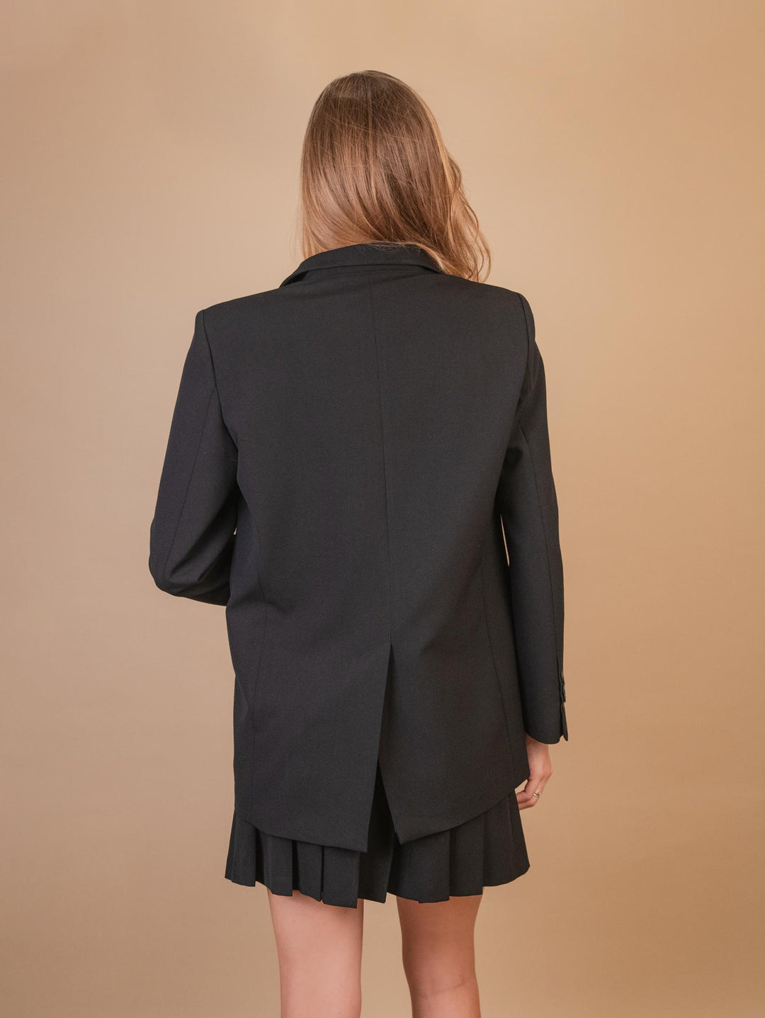 BLAZER DOPPIOPETTO IN TESSUTO NERO 3687/2733 001 ANDREA MORANDO 