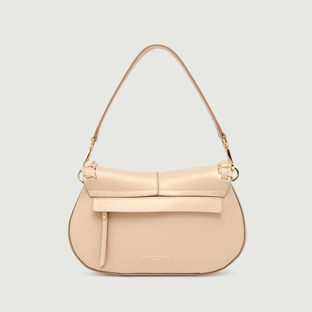 Borsa a spalla Helena Round special in pelle beige BS 10848 PRCK-THR 2971 GIANNI CHIARINI 