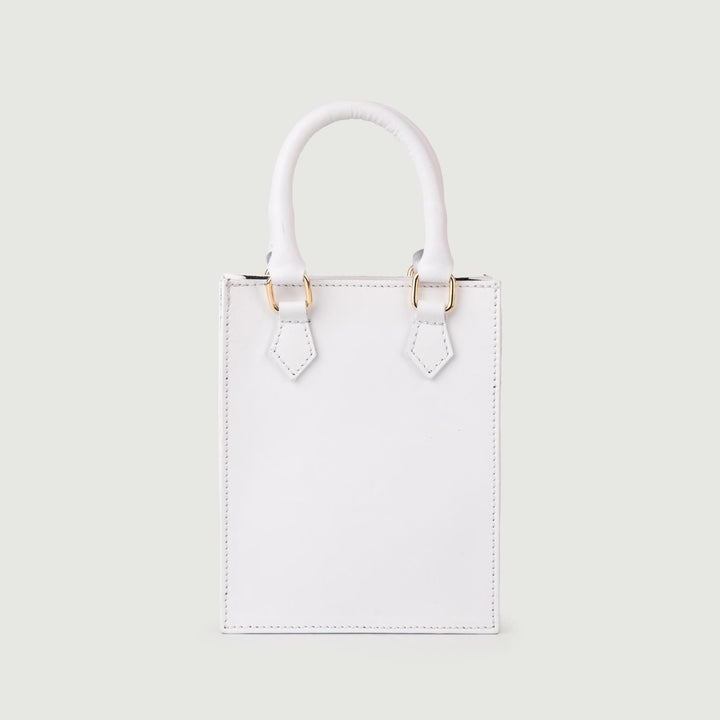 BORSA IN PELLE BIANCA BABY BABY BIANCO BIMOR 