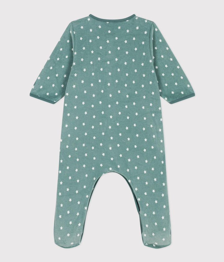 PIGIAMA BEBÈ IN CINIGLIA A STELLE A087R 01 PETIT BATEAU 