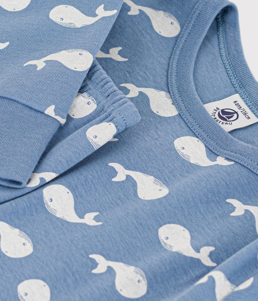 PIGIAMA IN COTONE FANTASIA BALENA BAMBINO A0ADS 01 PETIT BATEAU 