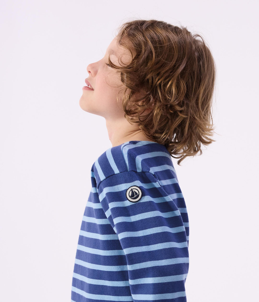 Marinière blu e azzurro A0FR6 01 PETIT BATEAU 