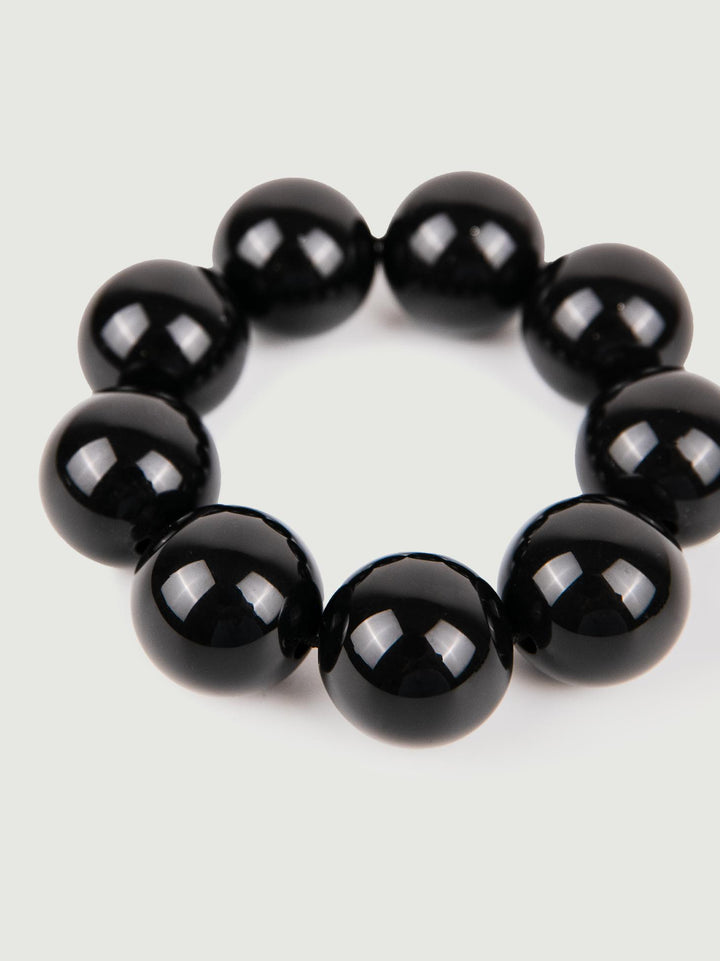 Bracciale Bubble in resina nero