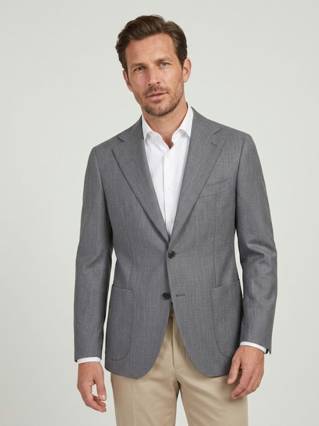 Blazer monopetto grigio CARABINA GRIGIO ANDREA MORANDO 