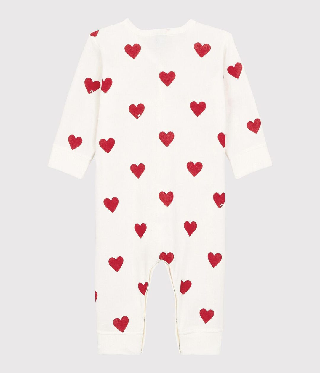 TUTINA PIGIAMA BEBÈ IN COTONE MOTIVO CUORE A00E9 01 PETIT BATEAU 