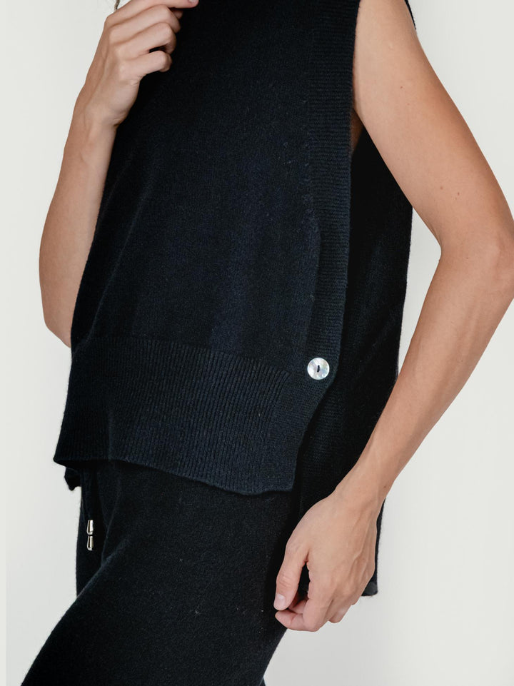 GILET APERTO NERO 057015 0010 BIMOR 