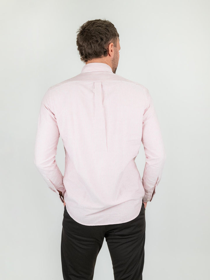 CAMICIA BUTTON DOWN A RIGHE BIANCO E ROSSO BRADFORD/BC007 04 BAGGIES 