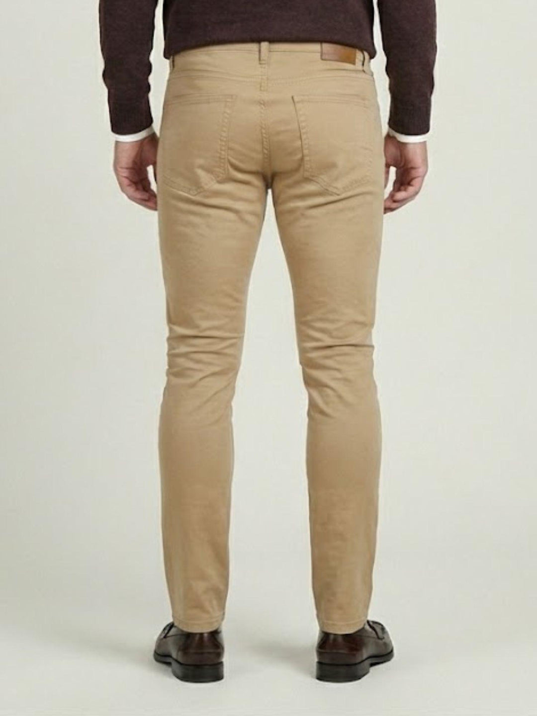 Pantalone cinque tasche in cotone miele 7607GB MIELE ANDREA MORANDO 