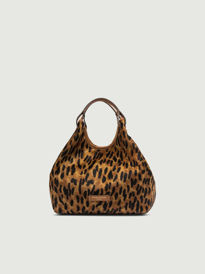 BORSA DUA SMALL IN CAVALLINO LEOPARDO BS 11109 CAV-PL 118651 GIANNI CHIARINI 