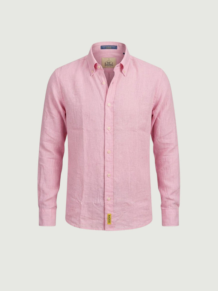 Camicia Bradford in lino rosa BRAD/TC162 P02 BAGGIES 