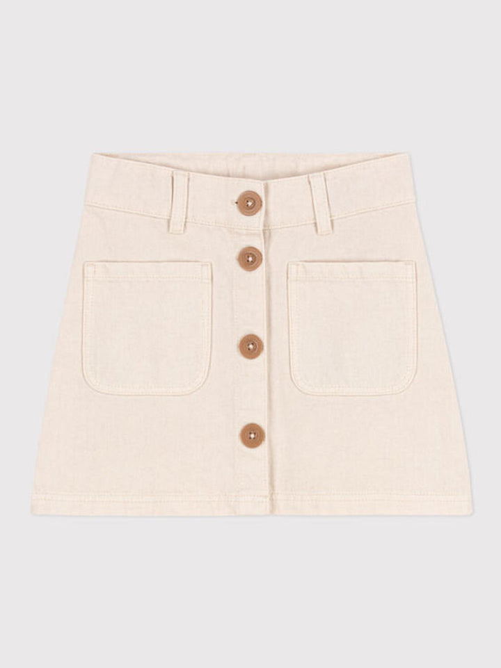 Gonna in denim Bambina A078Y 01 PETIT BATEAU 