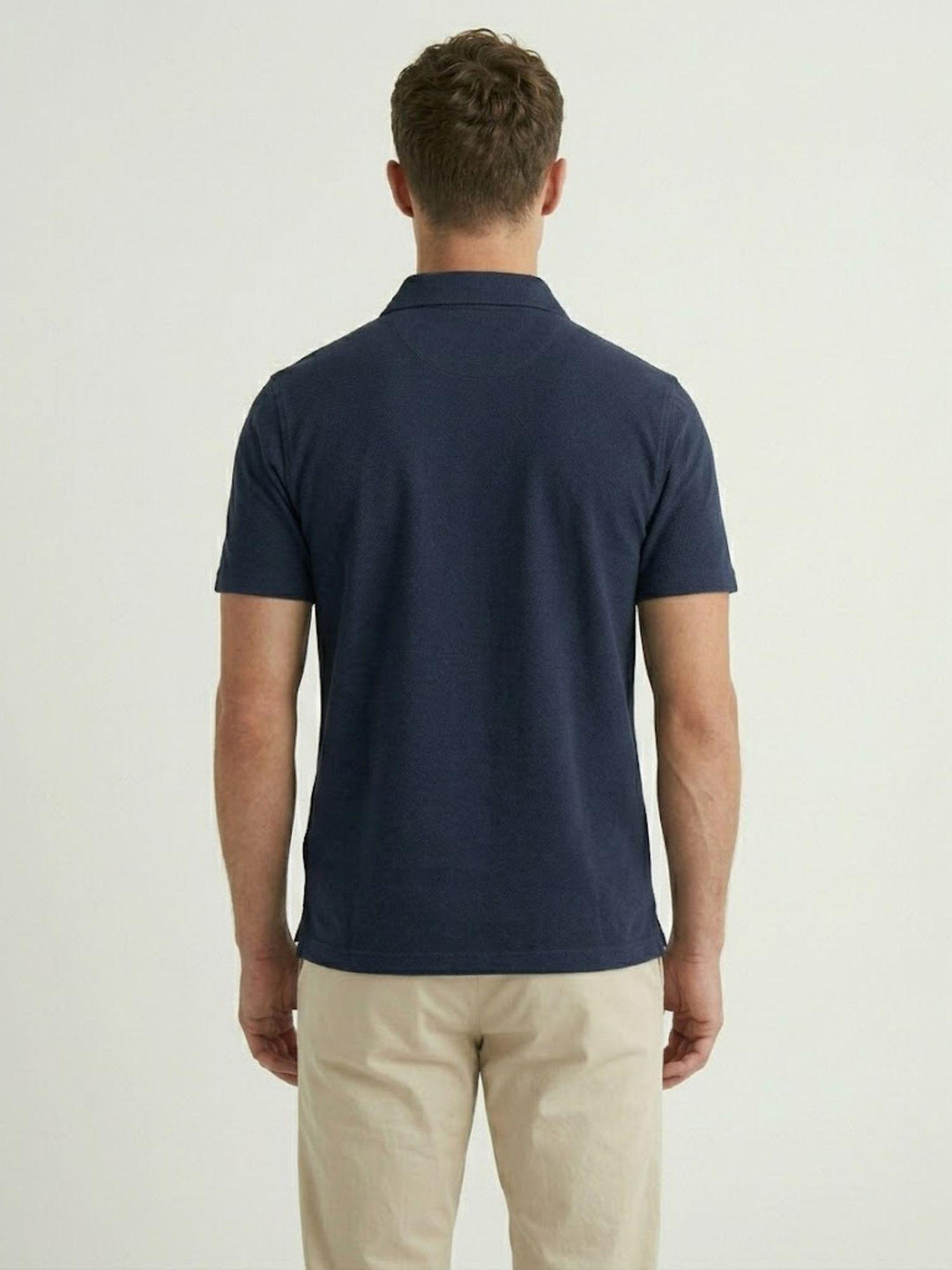 Polo classica in cotone fine navy 5985426 220 ANDREA MORANDO 