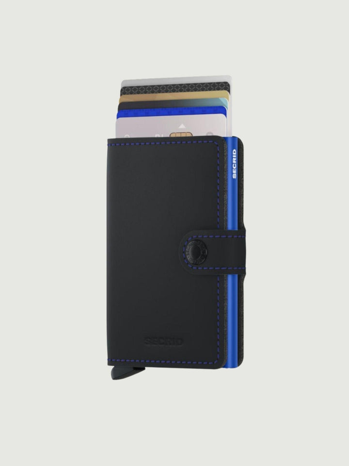 MINIWALLET MATTE BLACK BLEU MM BLACK/BLUE SECRID 