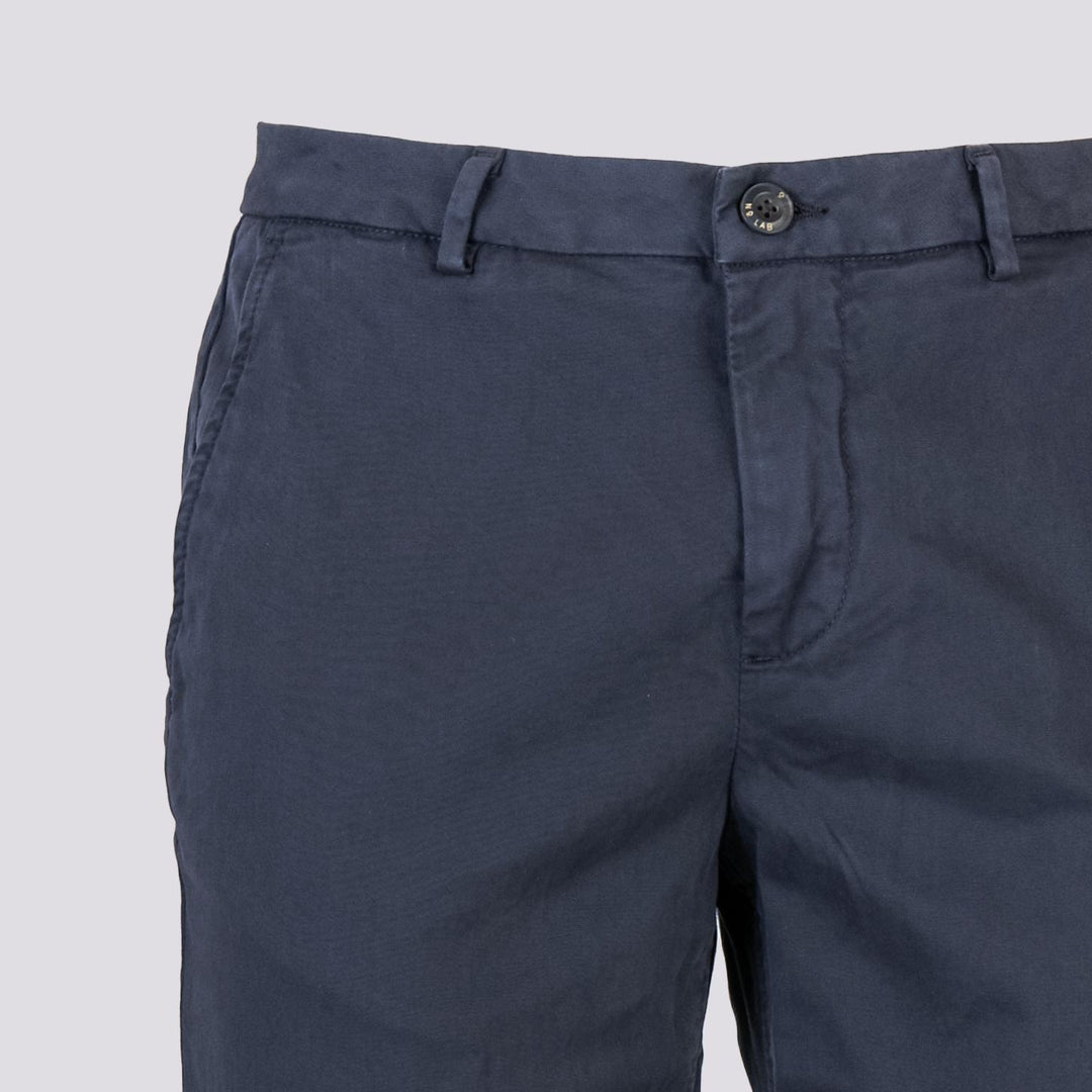 PANTALONE IN COTONE blu navy CON TASCA A FILO T500/STR 854 NOLAB 
