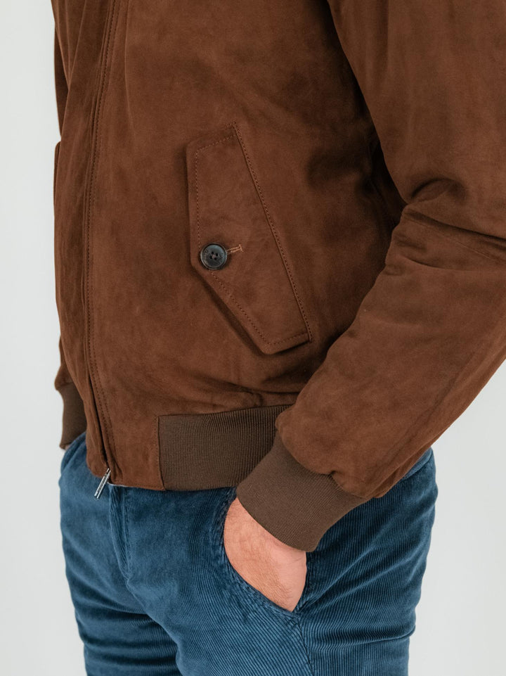 GIACCA G9 SCAMOSCIATA CUOIO BRCPS0939 711 BARACUTA 
