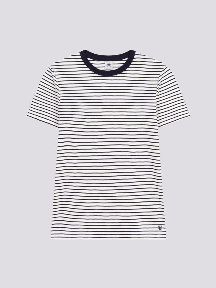 T-SHIRT L'ICONIQUE IN COTONE A RIGHE DONNA A0A16 04 PETIT BATEAU 
