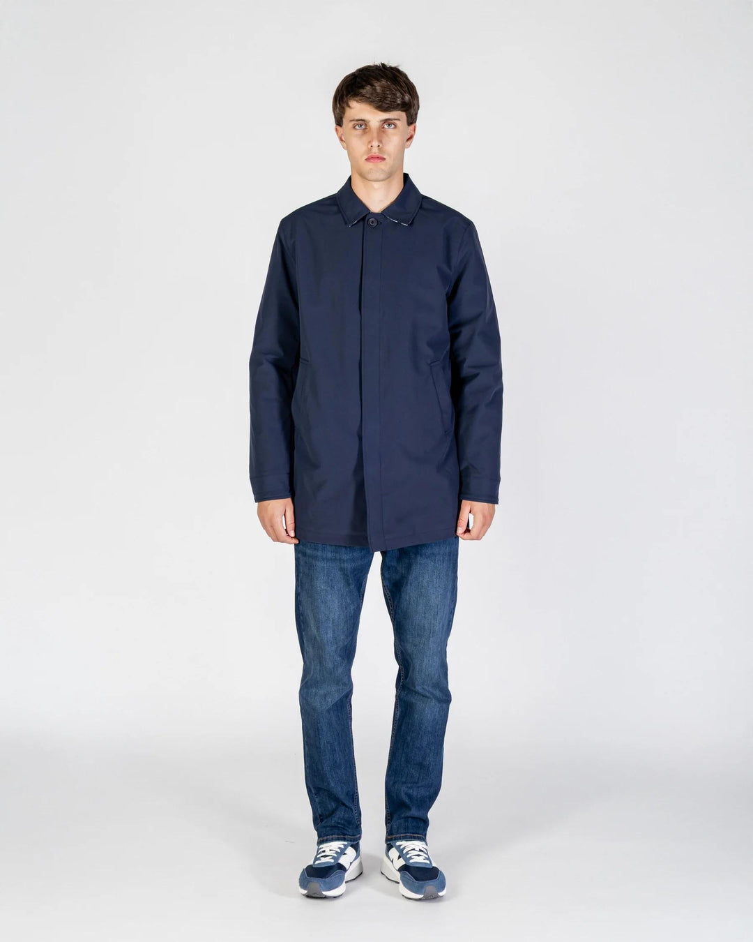 TRENCH IN SOFT SHELL NAVY JK015 NAVY AQUASCUTUM ACTIVE 