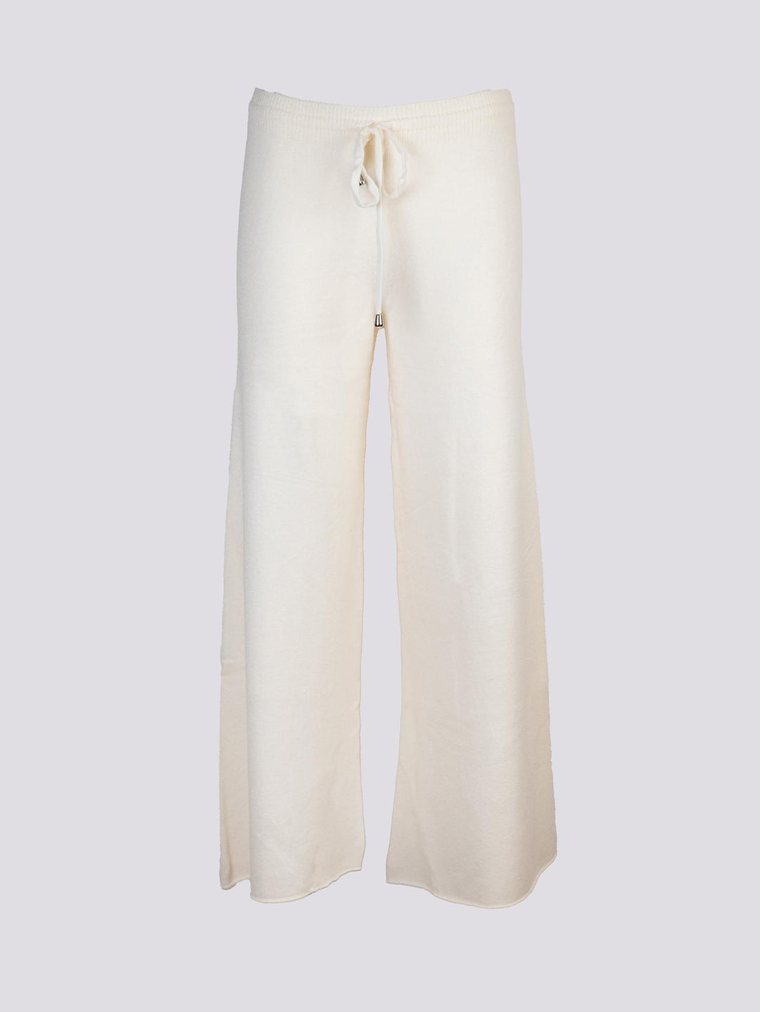 Pantalone a palazzo in maglia panna 0370/176 0248 BIMOR 