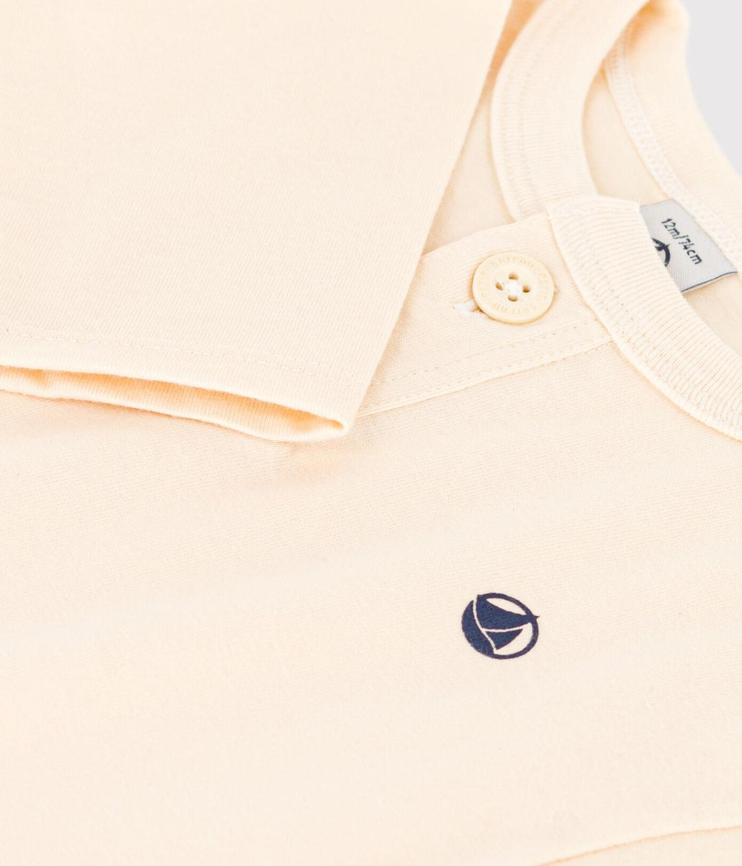 T-SHIRT A MANICHE LUNGHE IN JERSEY PER BEBÈ A095G 01 PETIT BATEAU 