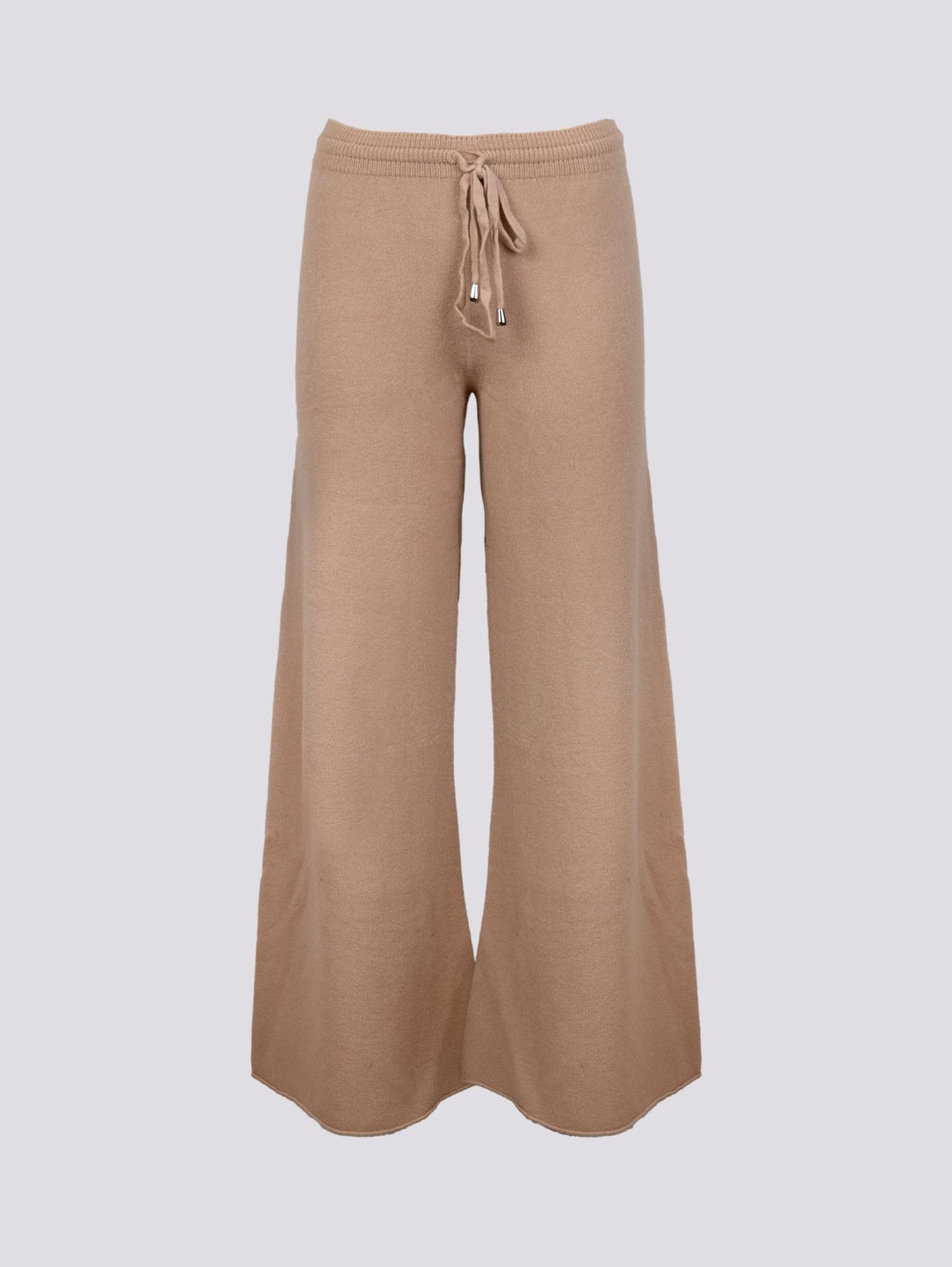 PANTALONE A PALAZZO IN MAGLIA BEIGE 0370/176 0234 BIMOR 