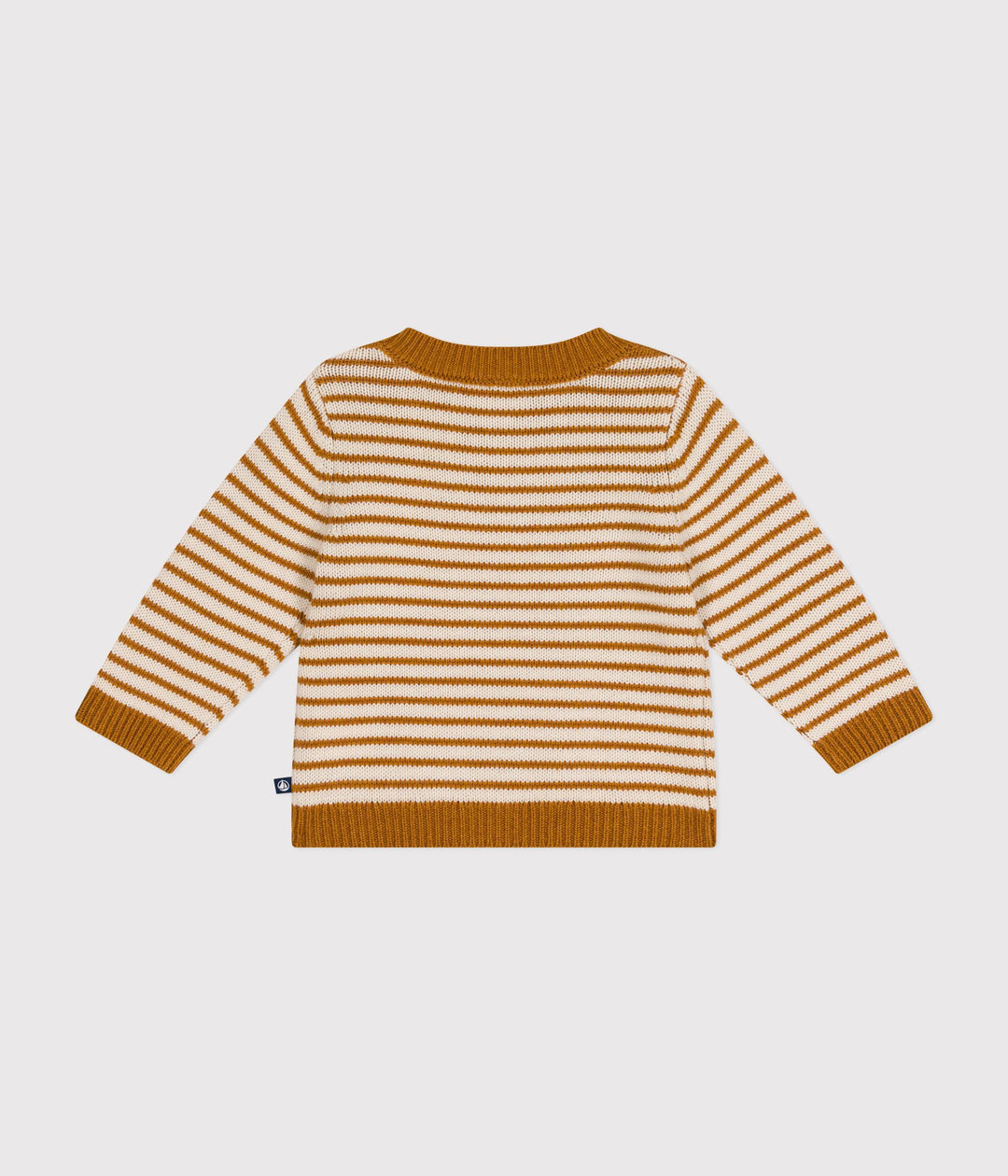 Pullover in maglia di lana e cotone neonato A0B3T 07 PETIT BATEAU 